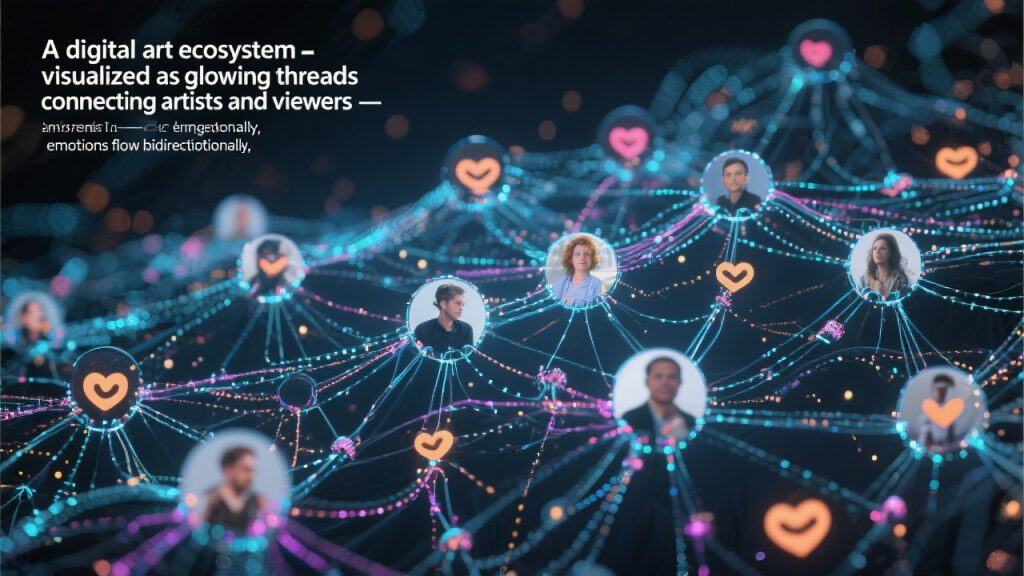 예술가와 관람객이 감정으로 연결된 디지털 예술 생태계