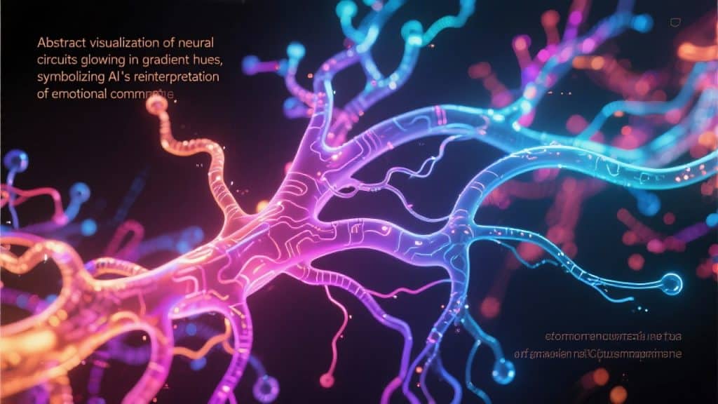 뉴럴 네트워크를 감정 신경망으로 표현한 추상 시각화