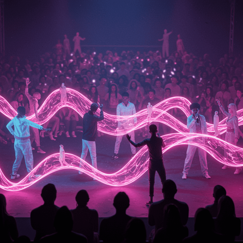 관객과 빛의 파동이 교감하는 몰입형 퍼포먼스