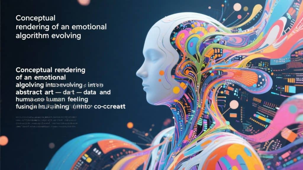 감정 알고리즘이 시각화된 추상적 인공지능 초상