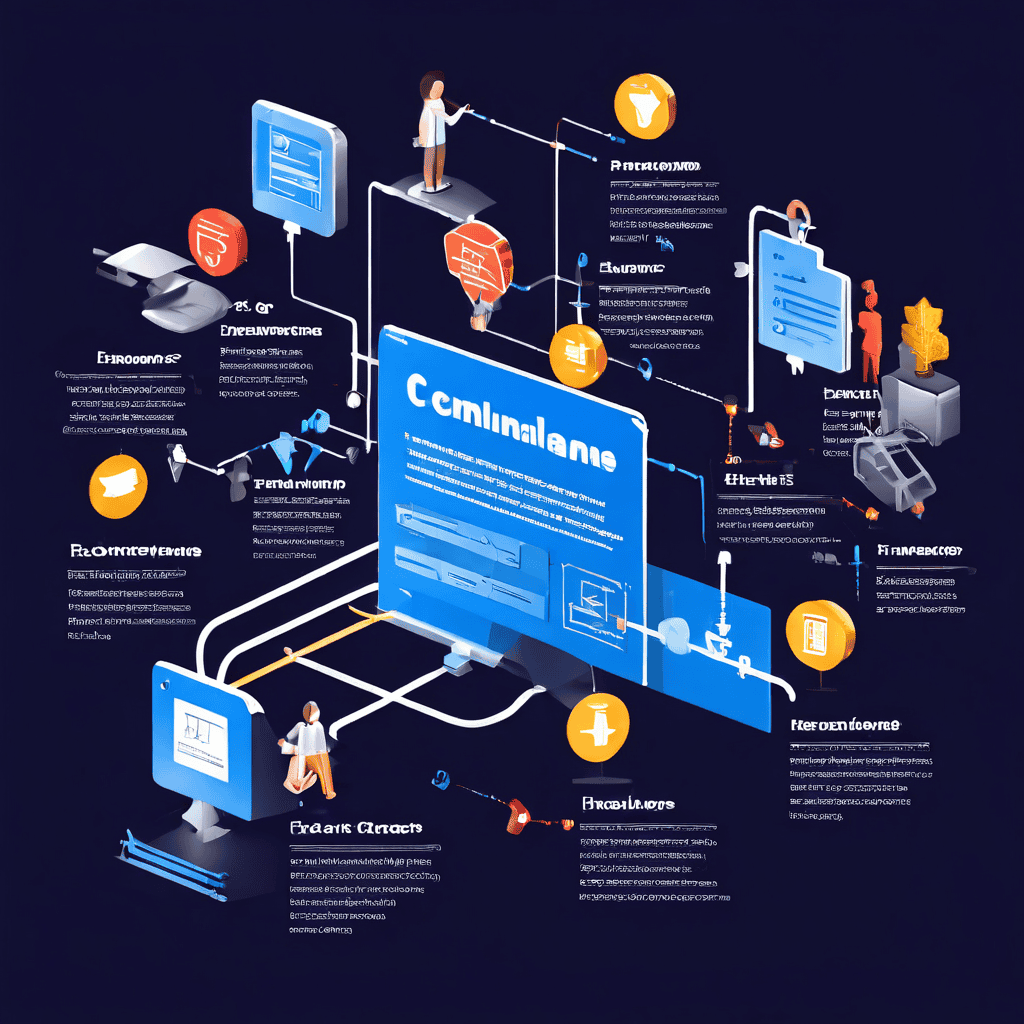 보험금 청구가 거절되는 복잡한 절차를 보여주는 플로우차트로, 난해한 법률 용어와 세부 조항이 고객의 보험금 지급 경로를 가로막으며 보험사와 고객 간의 불균형한 관계를 강조합니다.
